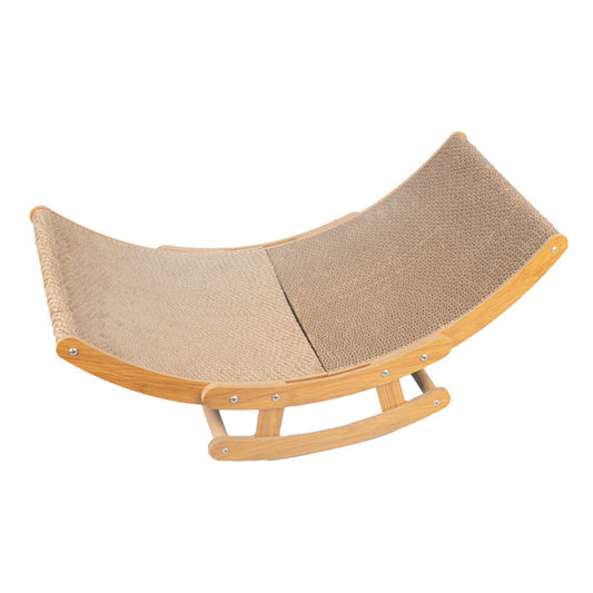 Durable Pure Ego cat scratching board and shaker bed with corrugated paper for all-season feline entertainment.
