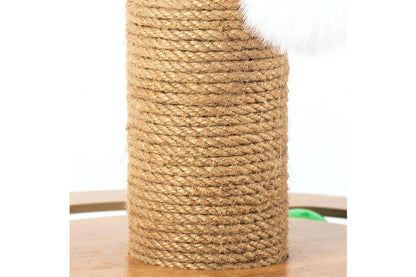 Pure Ego 4-in-1 cat scratching post with multiple sisal scratching surfaces, cozy hideouts, and toys for feline entertainment.