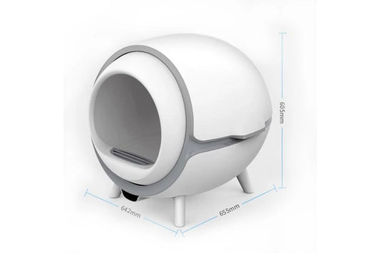 Pure Ego XXL automatic smart hooded cat litter box with lid and entryway, designed for easy cleaning and odor control.