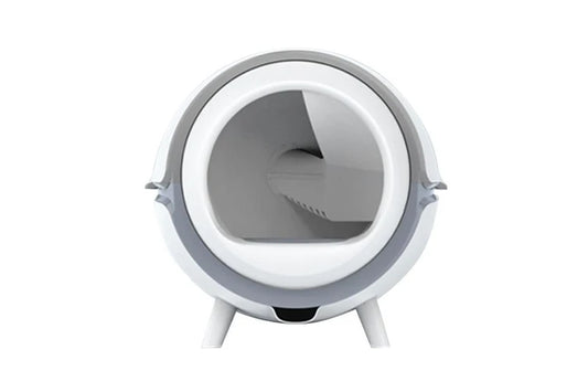 Pure Ego XXL automatic smart hooded cat litter box with litter tray and privacy house, designed for easy cleaning and odor control.